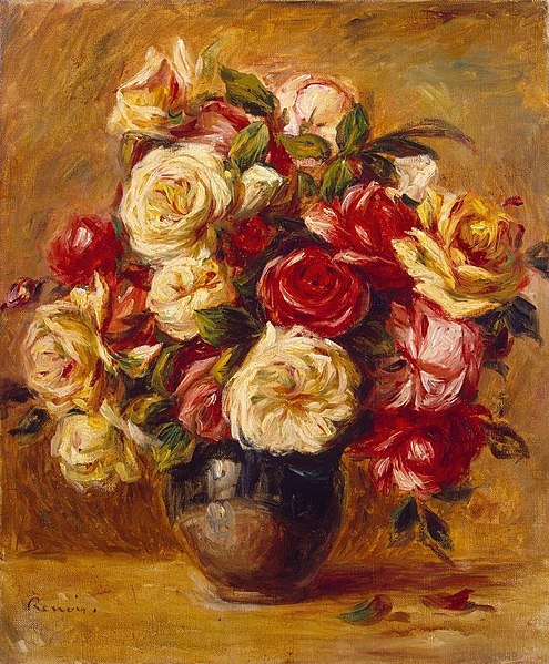 Bouquet of Roses - Pierre-Auguste Renoir